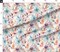 Watercolor Boho Wildflowers Floral Hand Painted Dahlia Modern Flowers Custom Printed Fabric by Spoonflower Various Fabrics by the Yard or Fat Quarter